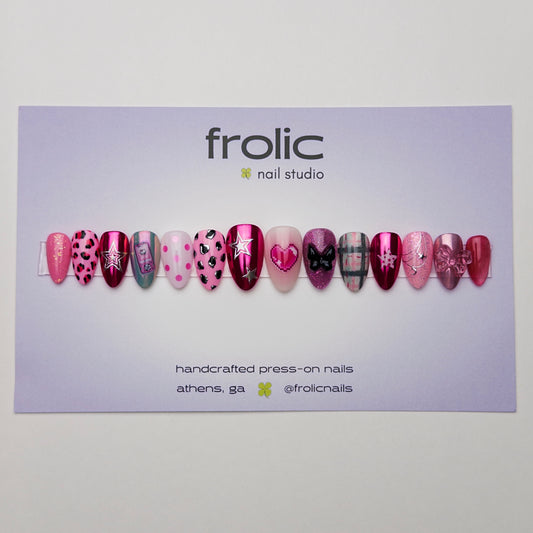 14-Nail Set: ttyl ☆ | short almond | size S