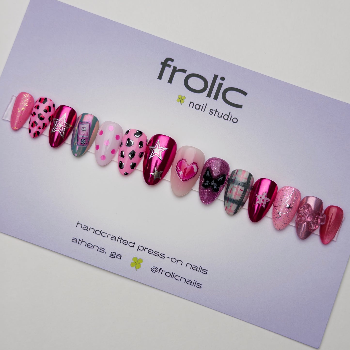14-Nail Set: ttyl ☆ | short almond | size S